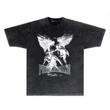 Purple Brand Distressed T Shirts Short Sleeve