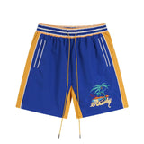 Rhude T Shirt Coconut Alphabet Beach Embroidery Short Sleeve Shirt Shorts