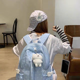 Y2k hot girl hat heavy industry wings baseball cap cartoon sunshade peaked cap