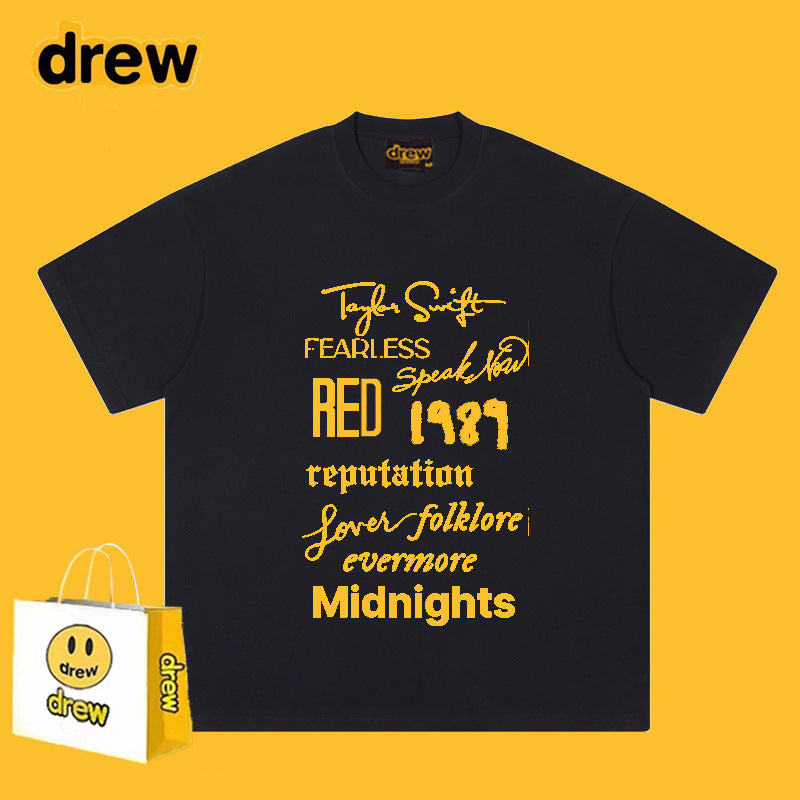 Drew T Shirts Short Sleeve Printed T-shirt Loose