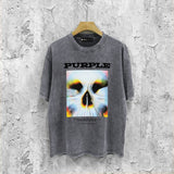 Purple Brand Distressed T Shirts Short Sleeve