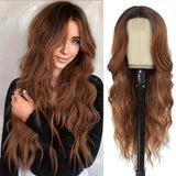 Women's Wigs Long Curly Hair Fiber Headgear Wigs