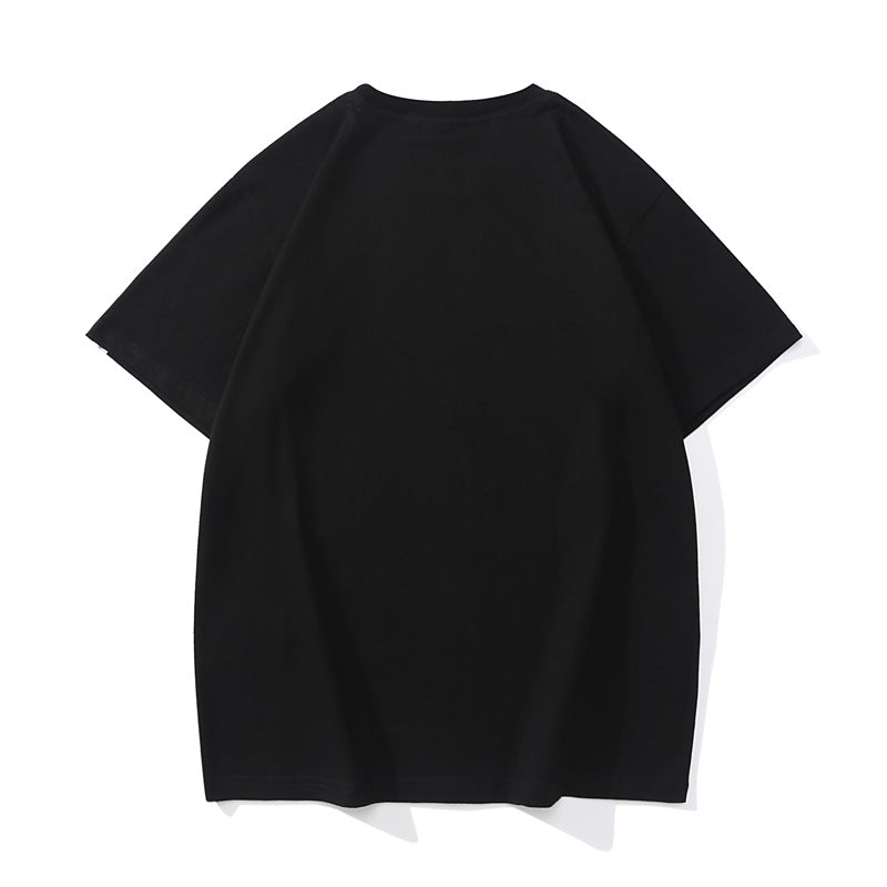 Bathing Ape T-Shirt Summer, Shark Zipper Printed Short Sleeve T-Shirt