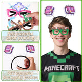 Themed Party Supplies Pixel Game Themed Headbands & Glasses – Children's Birthday Party Decorations