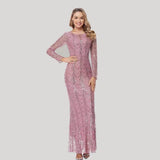 Women Party Dress Slim Fit Elegant Banquet Evening Gown (Ss0416)