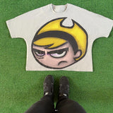 Street Unisex T-shirt Cartoon Portrait Pattern Street Tee