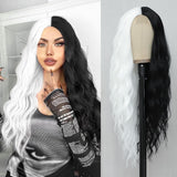 Women's Wigs Middle Part Long Wavy Ombre Lace Front Wig