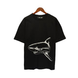 Palm Angels T Shirts Sketch Break Shark Alphabet Short Sleeve T-Shirt