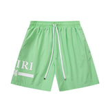 Amiri shorts drawstring slacks alphabet shorts