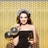 Themed Party Supplies Disco Ball Headband – Party Decoration Mirror Ball Hair Accessory