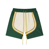 Rhude Shorts Striped Color Matching Tether Shorts