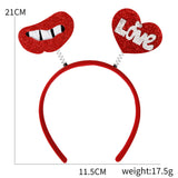 Themed Party Supplies Bachelorette Party Heart Headband – Valentine’s Day Love-Themed Bar Accessories