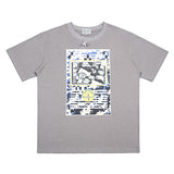 C.e t shirts creative geometric pattern round neck short sleeve men and women