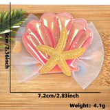 Themed Party Supplies Cartoon Seashell & Starfish Hair Clips – Ocean Theme Birthday Party Accessories