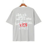 RRR123 T-shirt Embossed loose T-shirt