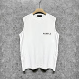 Purple Brand Tank T Shirts Sleeveless T-shirt Vest
