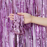 Themed Party Supplies Wicked Witch Theme Party Decorations – Pink & Green Laser Foil Fringe Curtains & Tablecloths