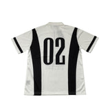 Rhude T Shirt Cross-border European and American trendy brand RHUDE badge letter half zipper mesh lapel short-sleeved T-shirt men's and women's high street polo shirt