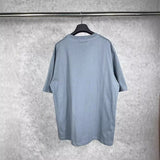 Men T-shirts Parisian Portrait Band Print Short Sleeve Crew Neck T-Shirt Casual