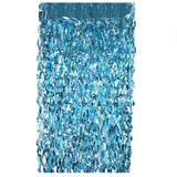 Themed Party Supplies Blue Tinsel Curtain – Mermaid Ocean Party Theme