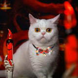 Themed Party Supplies Christmas Pet Bow Tie Collar – Cartoon Bell-Decorated Accessory for Cats & Dogs