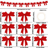 Themed Party Supplies Bowknot Birthday Banner – Glitter Cutout Letters & Spiral Hanging Decorations