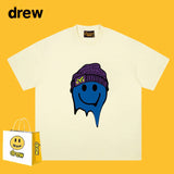 Drew T Shirts Cotton Short Sleeve Drew Smiley Face