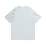 Men T-shirts Paris Crown Wheat Ear Printing Short Sleeve Old Washed T-Shirt Casual