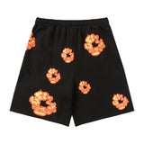 Denim Tears T Shirt ShortsFlame Short Sleeve T-shirt Sports Casual Shorts Suit (Options need to be purchased separately)