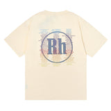 Rhude T Shirt Micro Label Alphabet Racing Print Short Sleeve T-Shirt