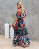Women Dresses Breezy and Beautiful: Women's Floral Print Summer Dress with Ruffled Sleeves and Hem