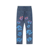 Denim Tears Jeans Loose Men's and Women's Casual Pants