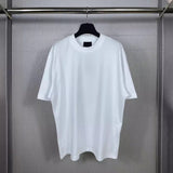 Men T-shirts Summer Paris Hot Diamond Washing Water Short Sleeve Crew Neck T-Shirt Casual