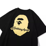 Bathing Ape T Shirt Summer Star Letter Bronzing Ape Man Print Short Sleeve T-Shirt