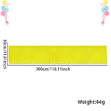Themed Party Supplies Rain Curtain Banner Table Skirt Party Decoration Backdrop with Neon Glow Glasses Set