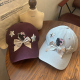 Y2k hot girl hat heavy industry kt cat baseball cap korean style peaked cap