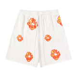 Denim Tears T Shirt ShortsFlame Short Sleeve T-shirt Sports Casual Shorts Suit (Options need to be purchased separately)