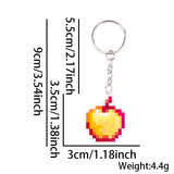 Themed Party Supplies Minecraft Keychain – Pixel Game Theme Party Decoration Acrylic Weapon & Diamond Backpack Charm