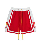 Rhude Shorts Sunset Theme Casual Color Matching Shorts Beach Shorts