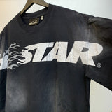 Hellstar T Shirt Vintage Old Loose Casual Short Sleeve T-Shirt