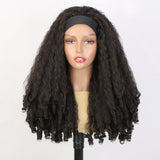 Women'S Wigs long curly hair headband wig