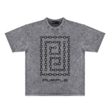 Purple Brand Distressed T Shirts Short Sleeve