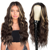 Women's Wigs Long Curly Hair Fiber Headgear Wigs
