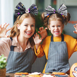 Halloween headband Halloween LED Headband – Tulle Bow with Glowing Skull & Ghost Lights