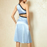 Women Dresses Elegant Fashion Social Banquet Dress (HWFS0410)