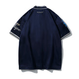 Bathing Ape T Shir Embroidered Baseball Shirt Short Sleeve Shirt