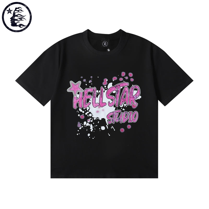 Hellstar T Shirt Summer Loose Pullover Short Sleeve T-Shirt