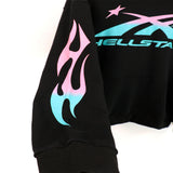 Hellstar Hoodie gradual change color print hoodie fall loose sweater