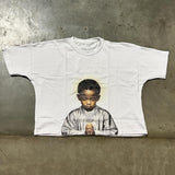 Street Unisex T-shirt "Prayer" Pattern T-shirt