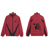 Hellstar Jackets & Sweatpants Flight Jacket Windbreaker Jacket Zip Sports Casual Trousers